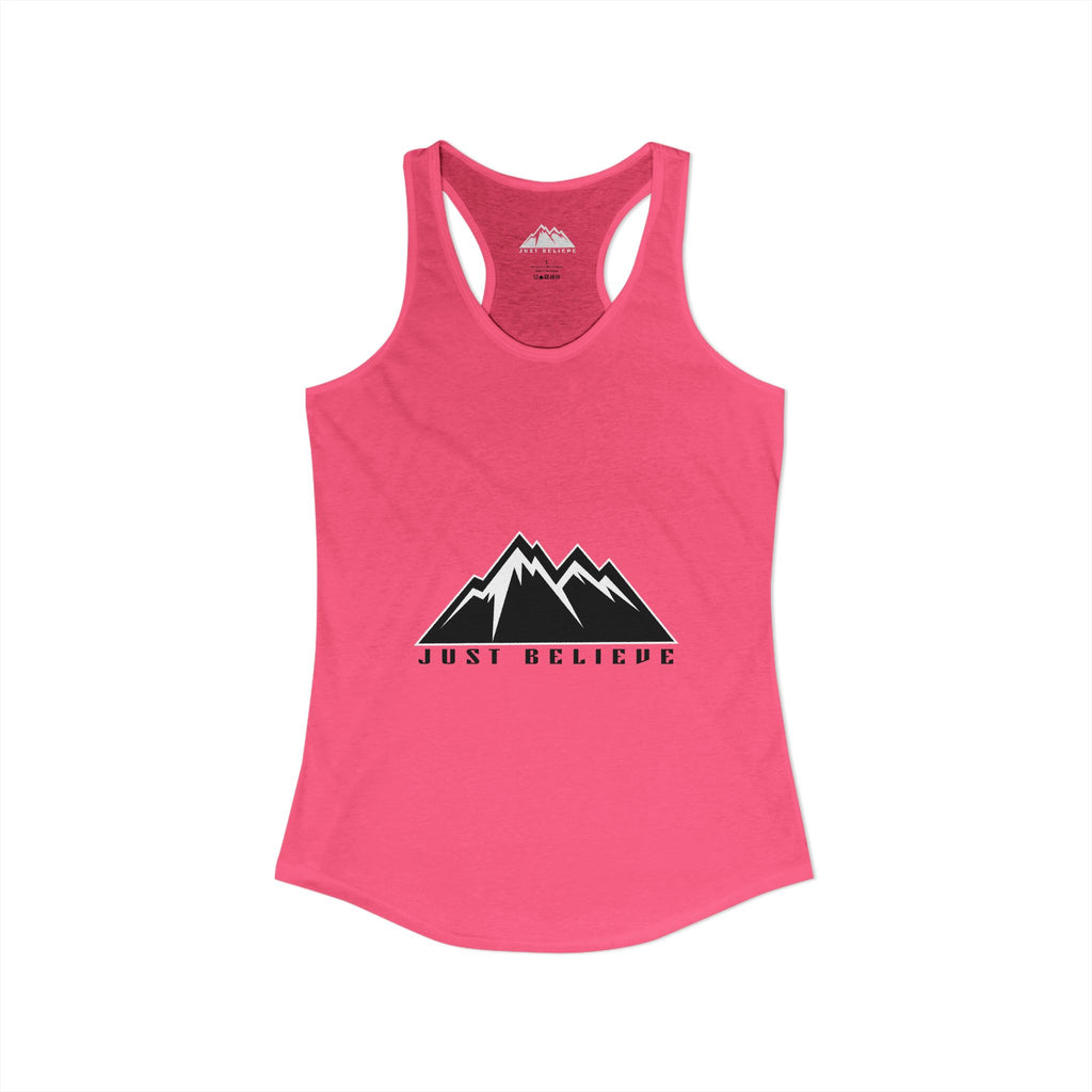 Just Believe Racerback Tank Top — Women's Inspirational Workout Tank