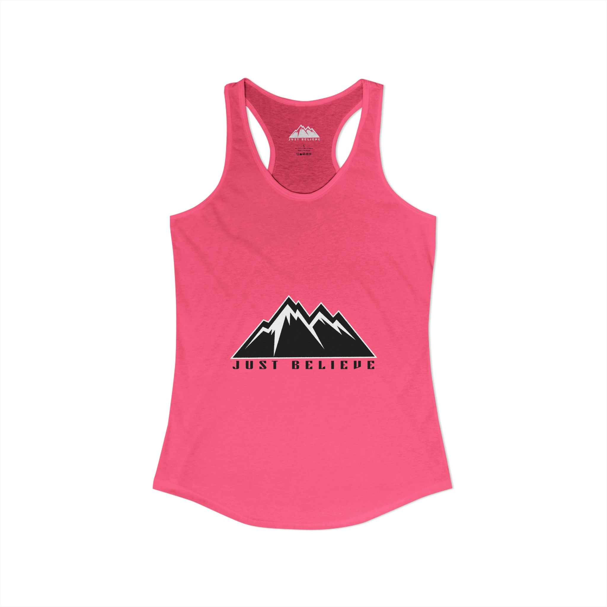 Just Believe Racerback Tank Top — Women's Inspirational Workout Tank