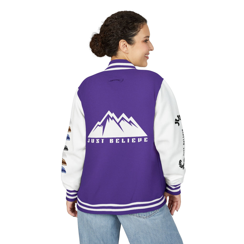 Just Believe Mountain Letterman Jacket