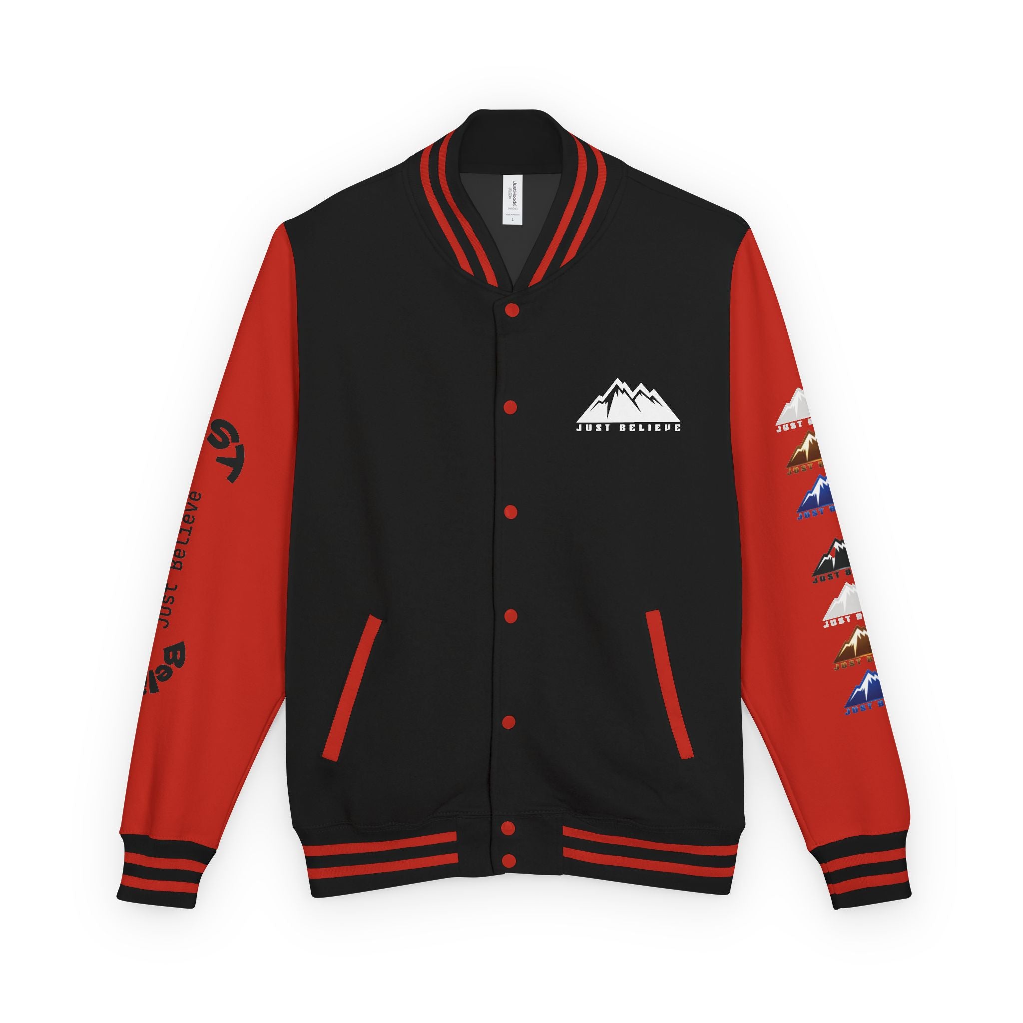 Just Believe Mountain Letterman Jacket