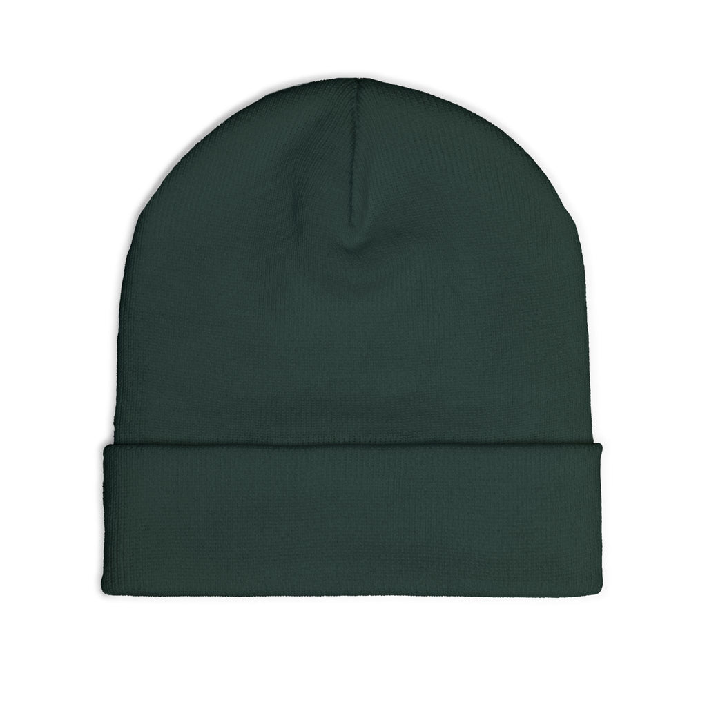 Beanie — Embroidered Mountain "Just Believe" Knit Cap