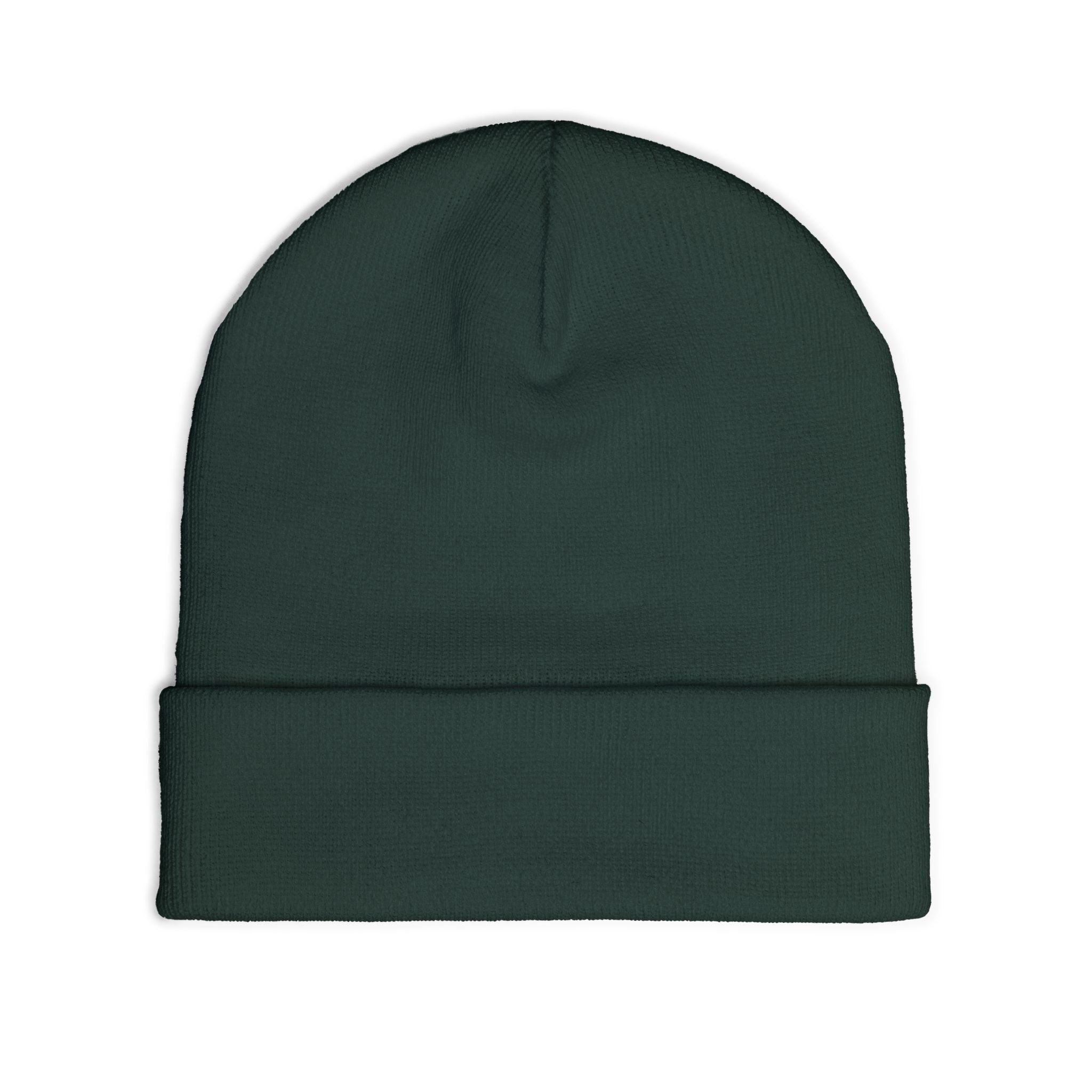 Beanie — Embroidered Mountain "Just Believe" Knit Cap