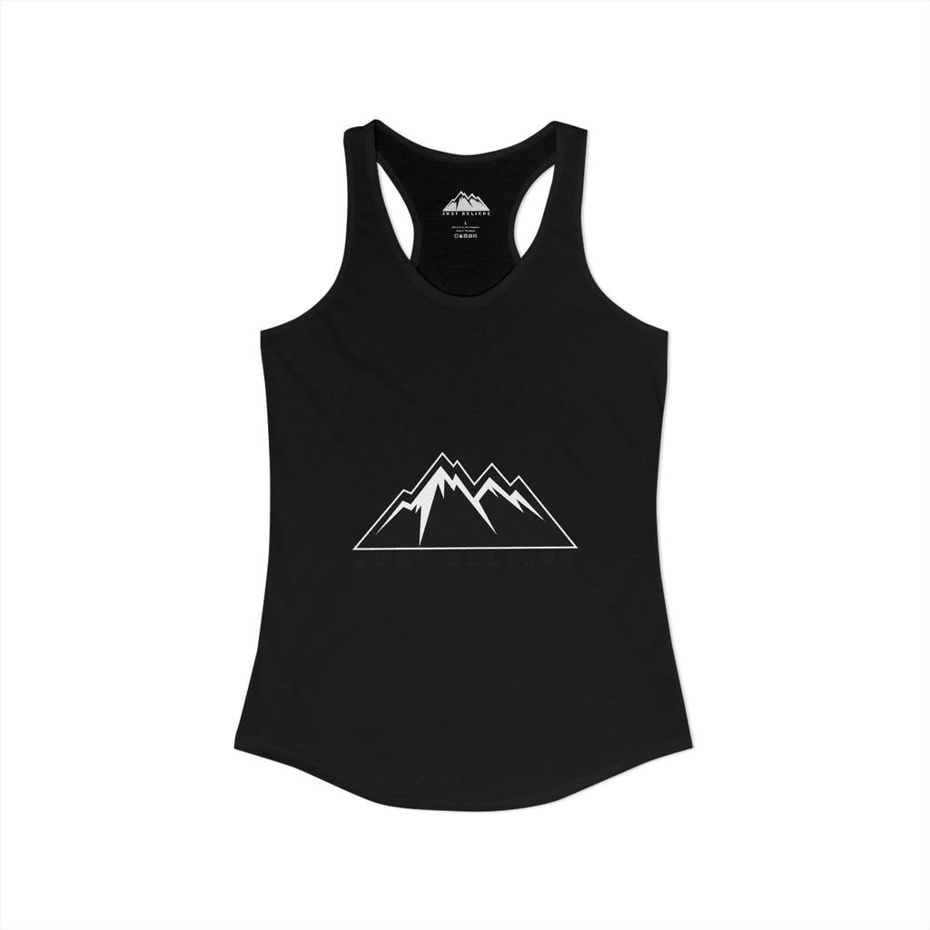 Just Believe Racerback Tank Top — Women's Inspirational Workout Tank