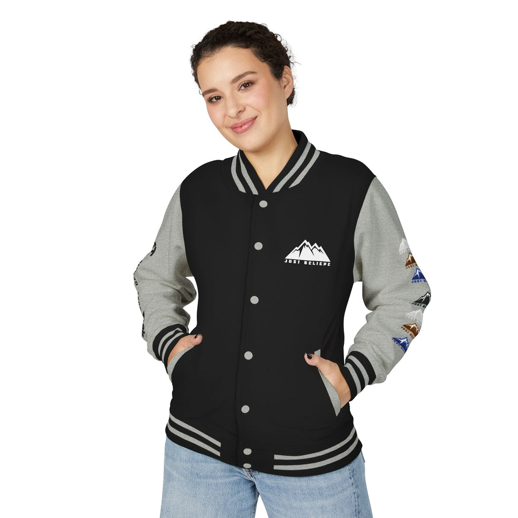 Just Believe Mountain Letterman Jacket