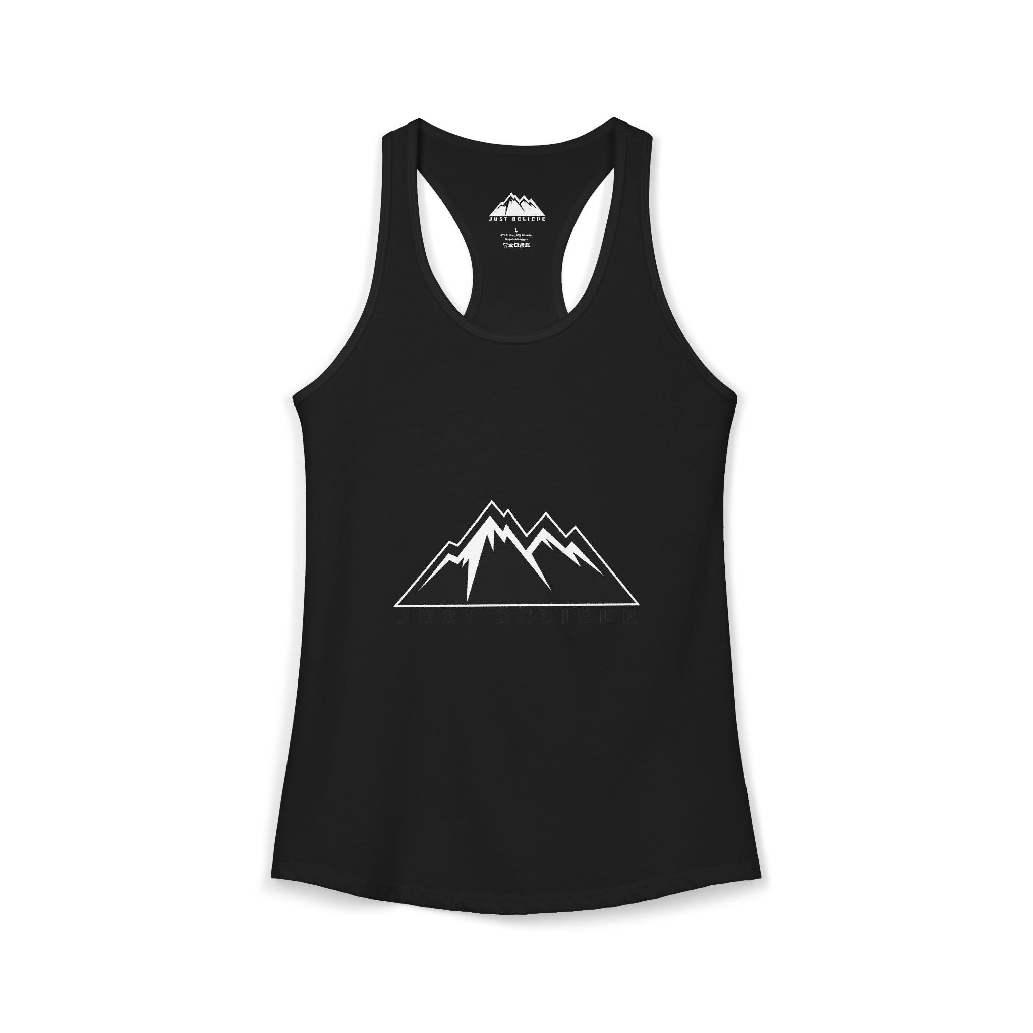 Just Believe Racerback Tank Top — Women's Inspirational Workout Tank