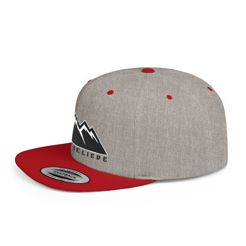 'Just Believe' Snapback Hat – Embroidered Flat Bill Cap