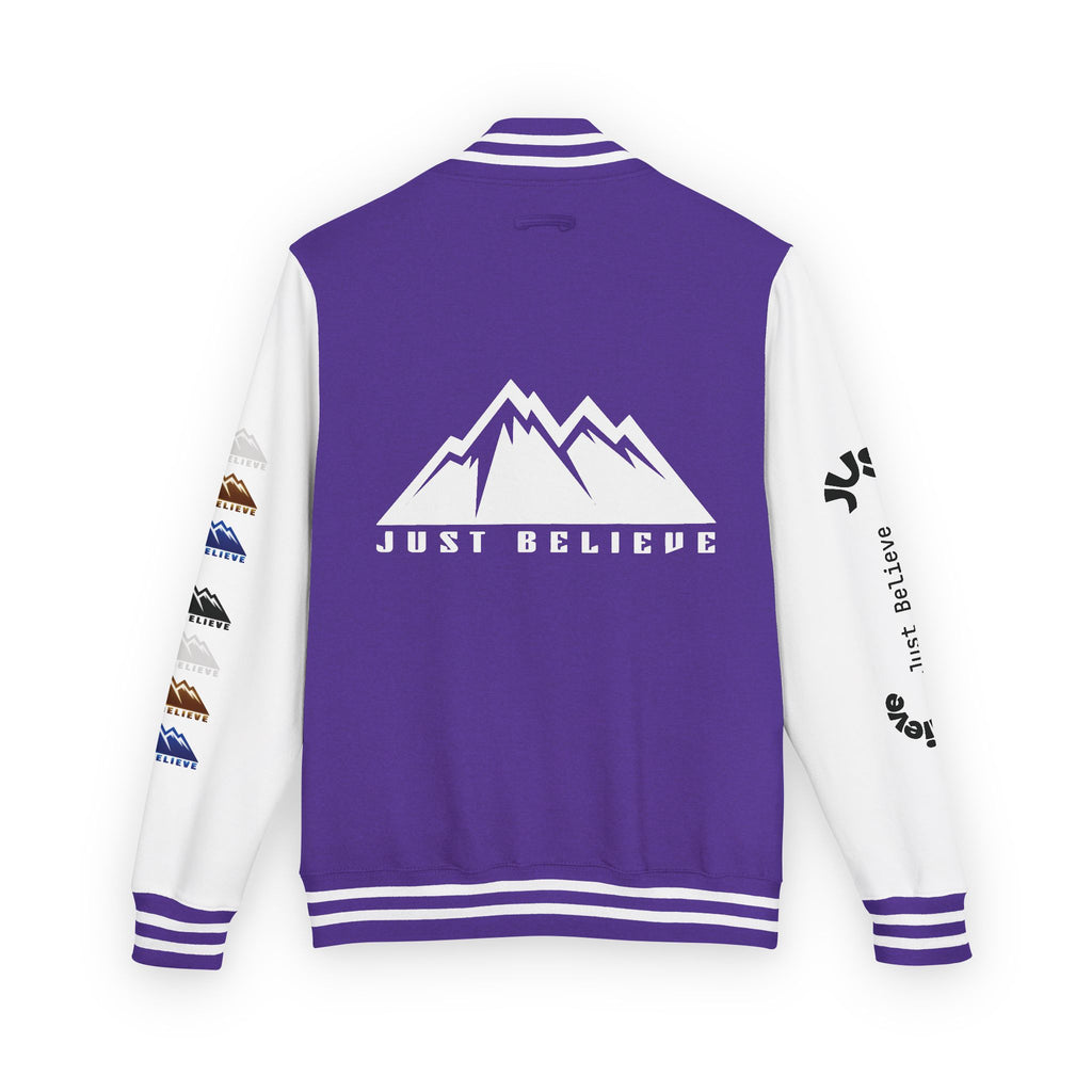 Just Believe Mountain Letterman Jacket