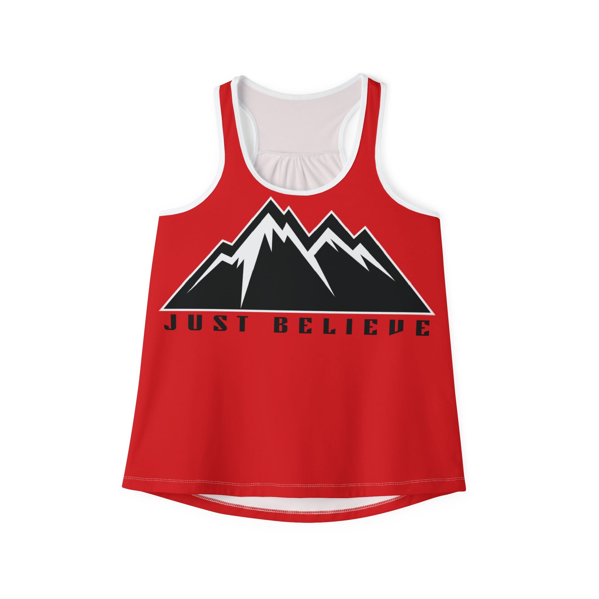 Just Believe Mountain Tank Top — Inspirational Outdoor Women's Racerback