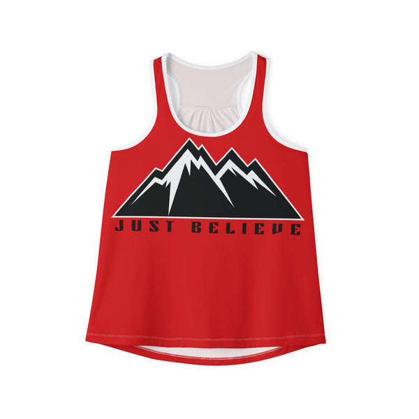 Just Believe Mountain Tank Top — Inspirational Outdoor Women's Racerback