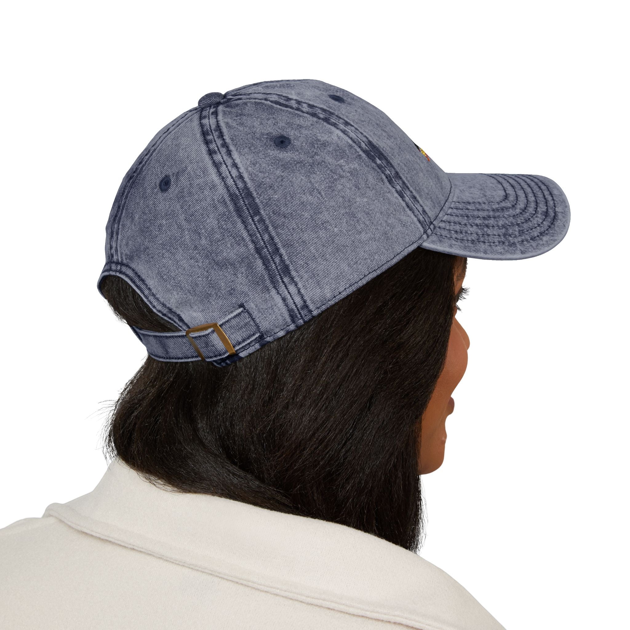 Just Believe Embroidered Vintage Mountain Cap — Red Dad Hat