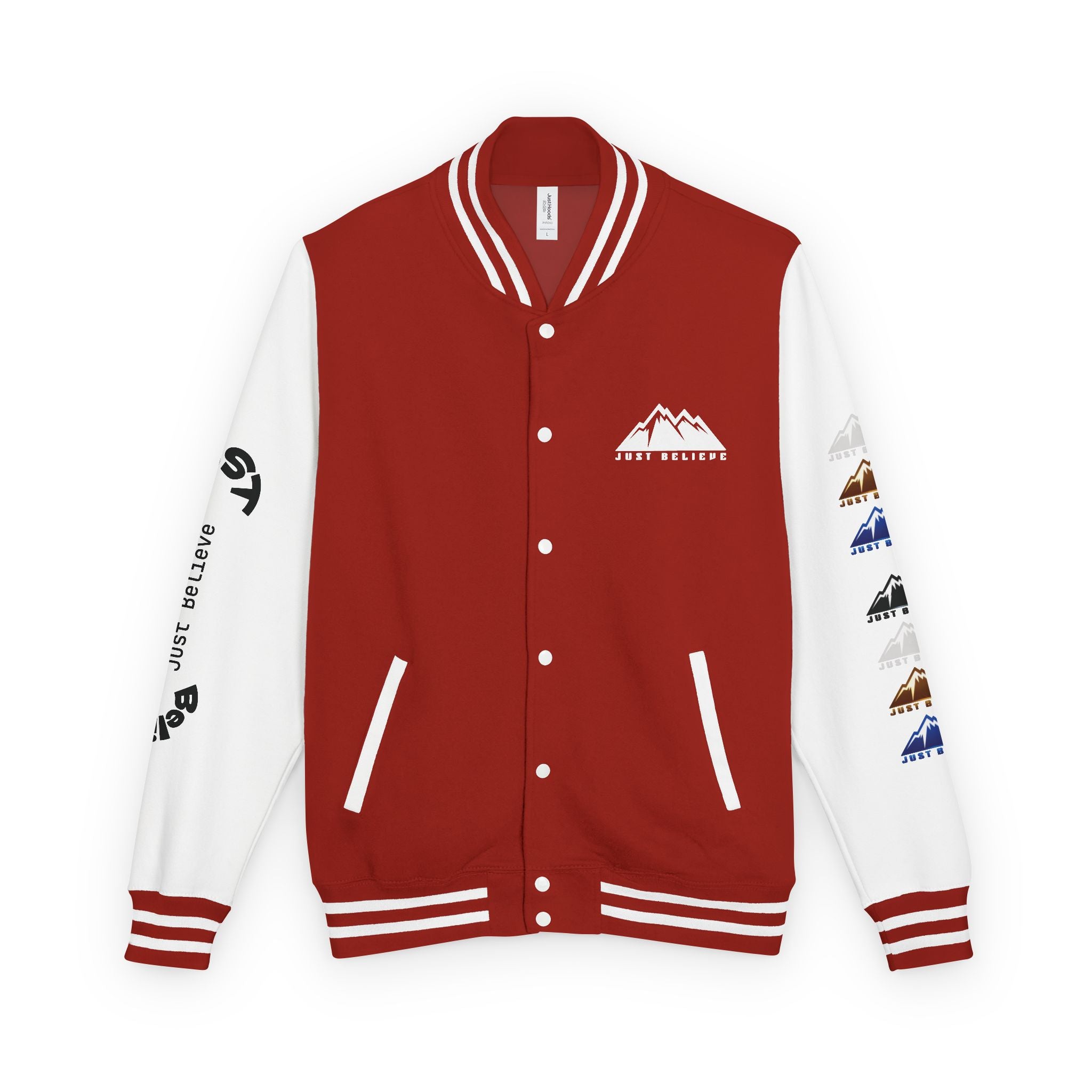Just Believe Mountain Letterman Jacket