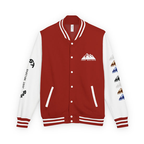 Just Believe Mountain Letterman Jacket