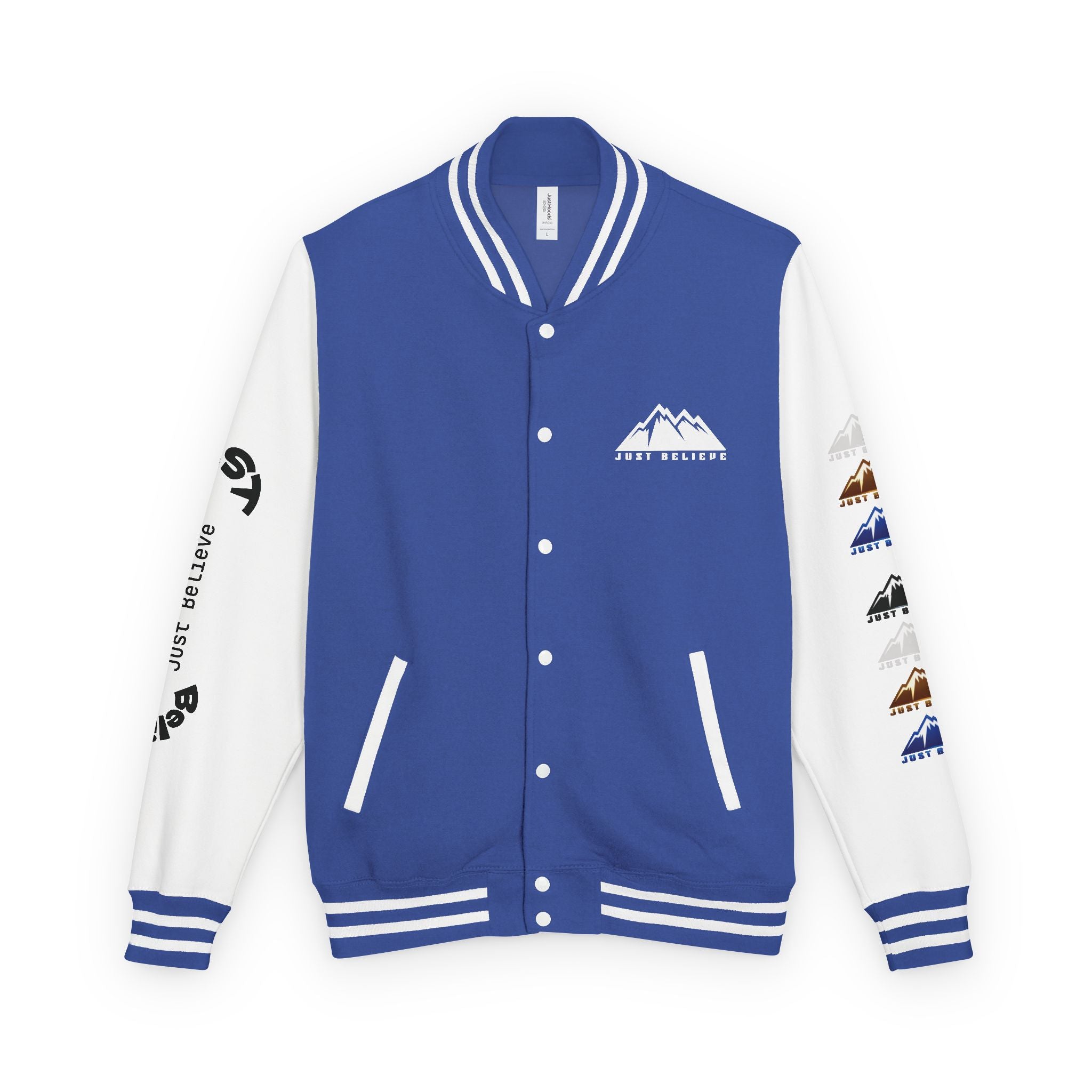Just Believe Mountain Letterman Jacket