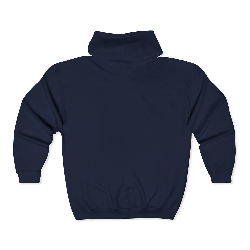 Just Believe Logo Zip Hoodie — Minimal  Range Full‑Zip Sweatshirt