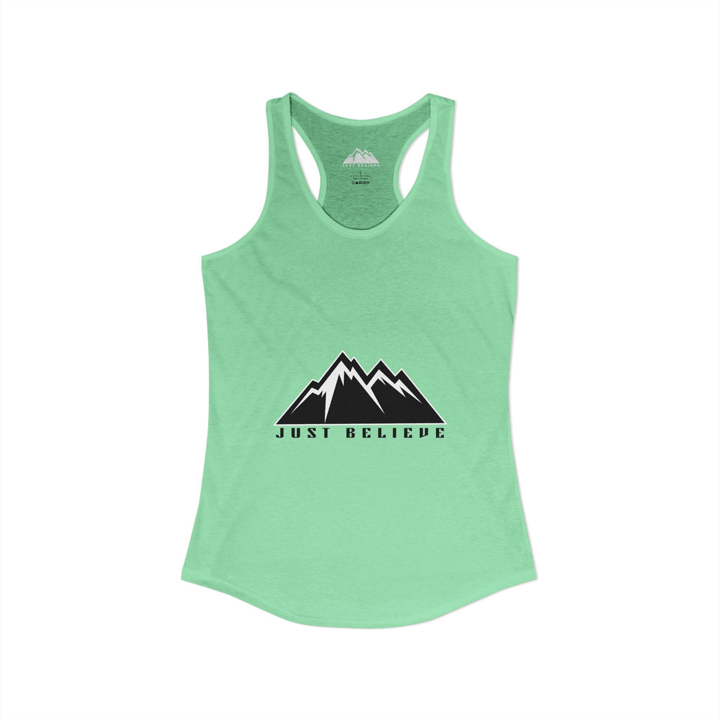 Just Believe Racerback Tank Top — Women's Inspirational Workout Tank