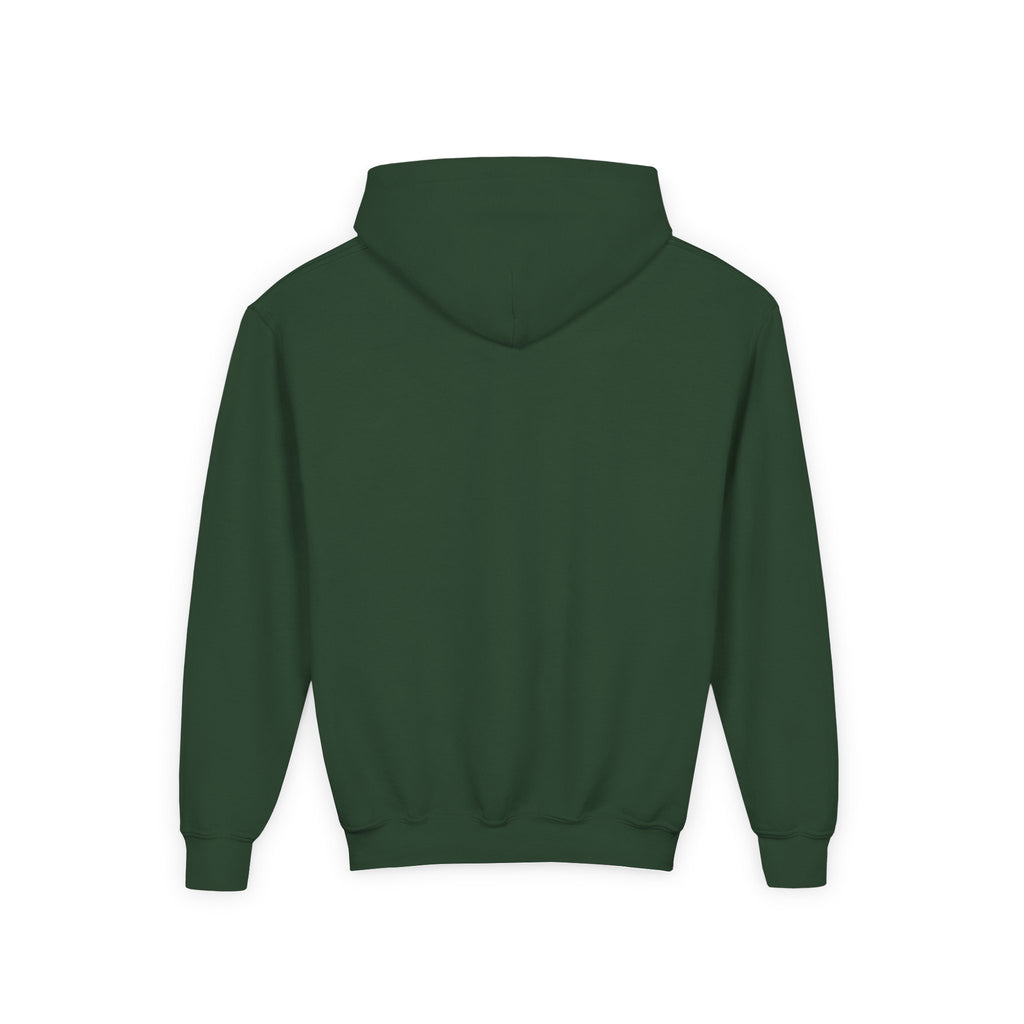 Youth Hoodie - Mountain Logo "Just Breathe" Minimal Outdoor Pullover