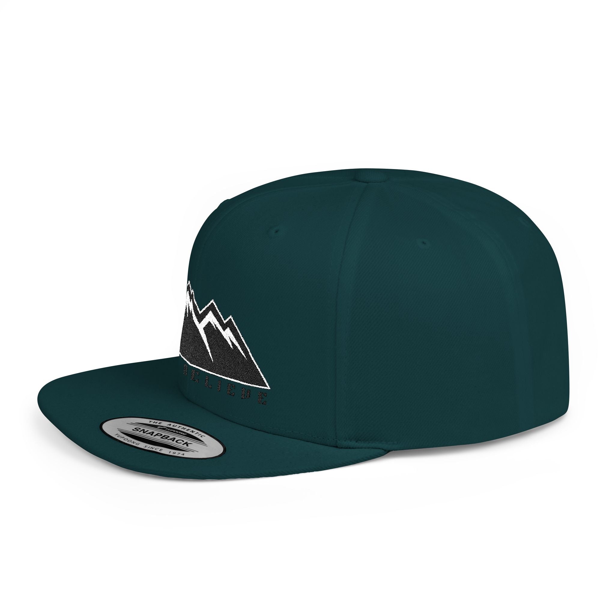 'Just Believe' Snapback Hat – Embroidered Flat Bill Cap