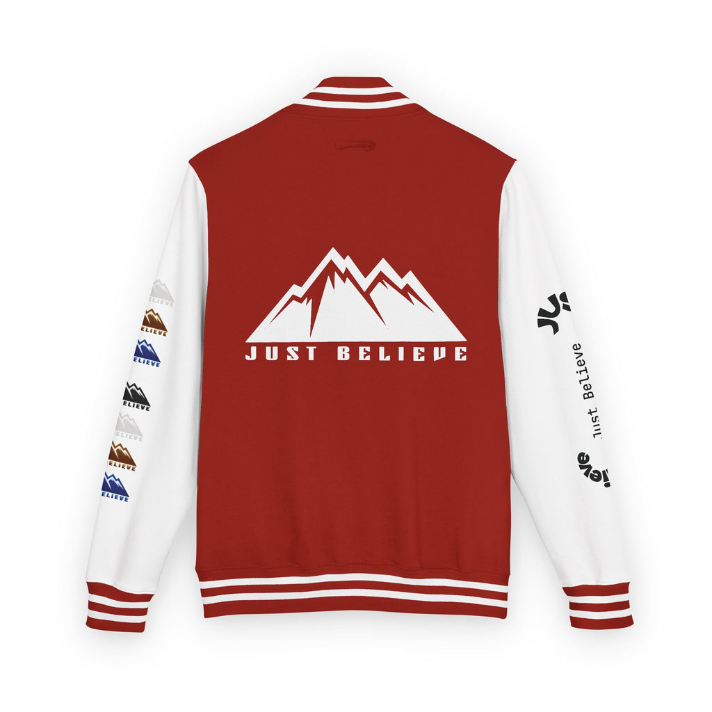 Just Believe Mountain Letterman Jacket
