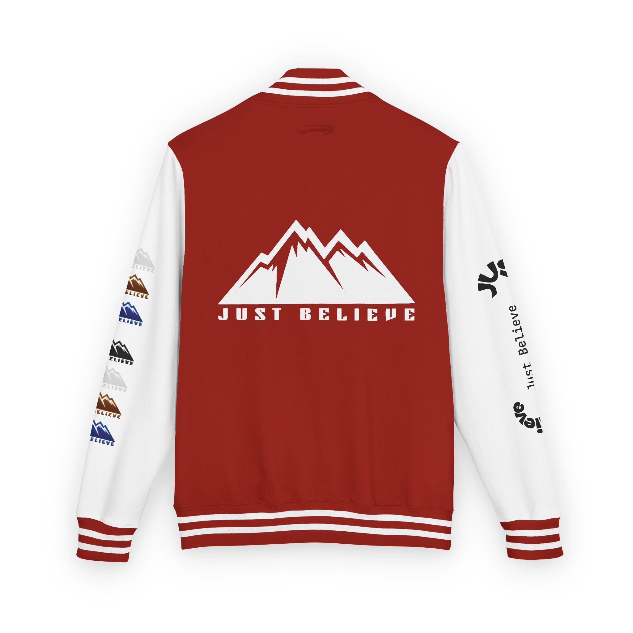 Just Believe Mountain Letterman Jacket