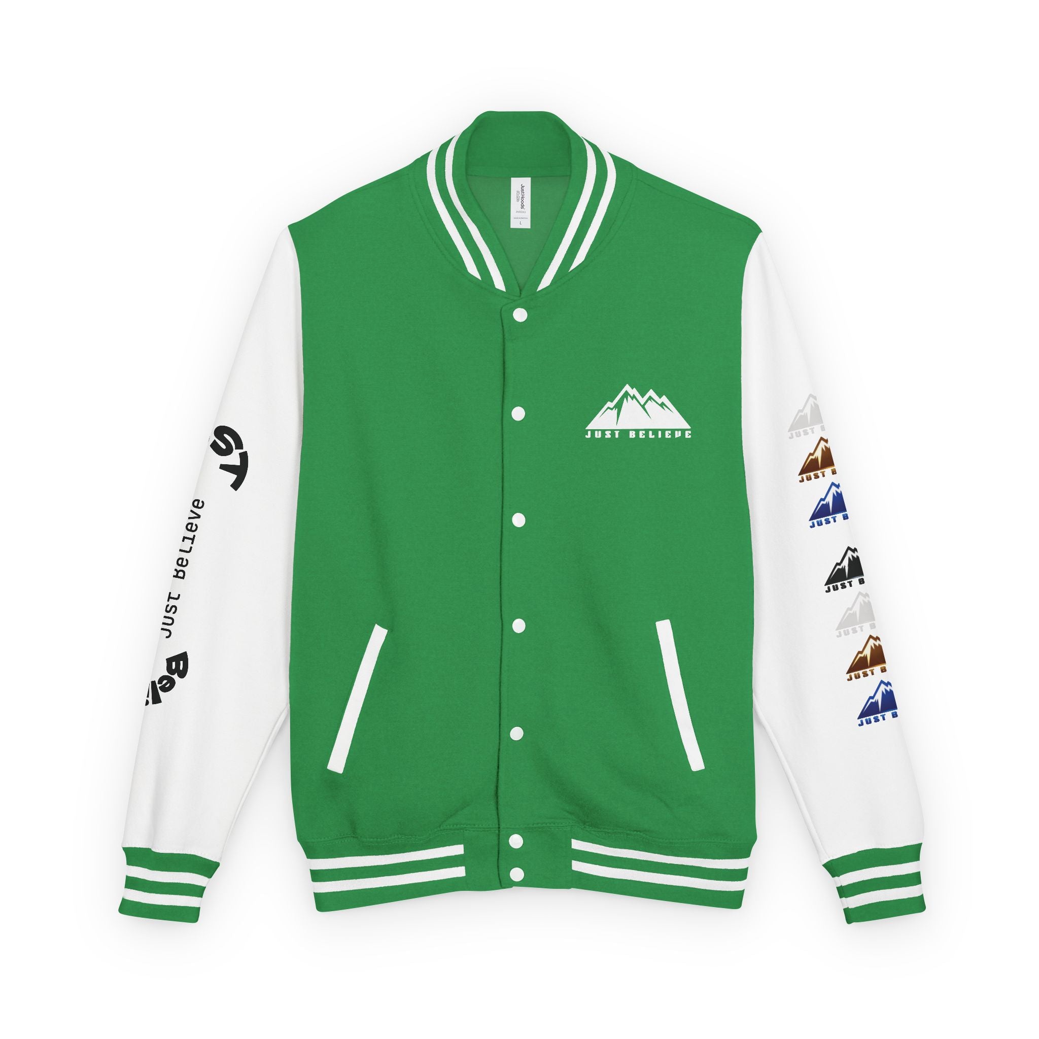 Just Believe Mountain Letterman Jacket