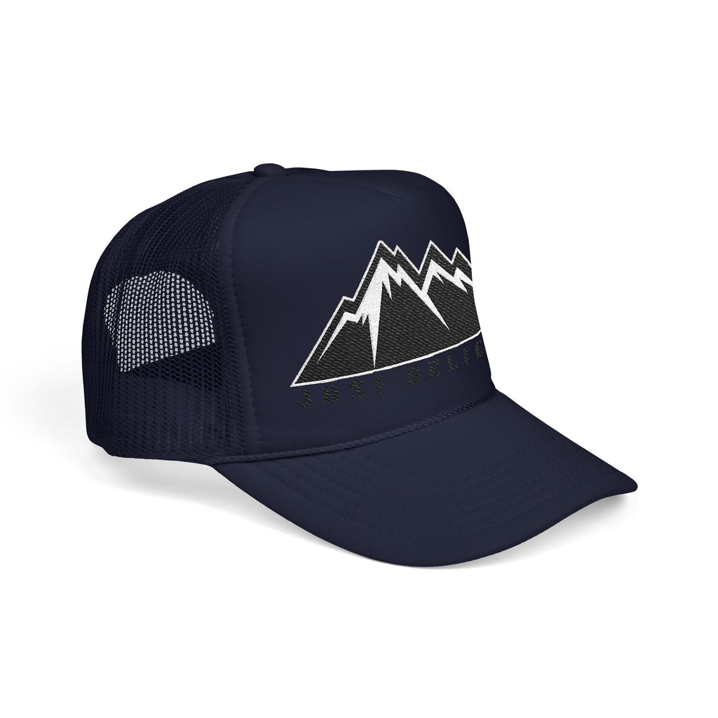 Just Believe Embroidered Trucker Hat — Foam Mesh Cap