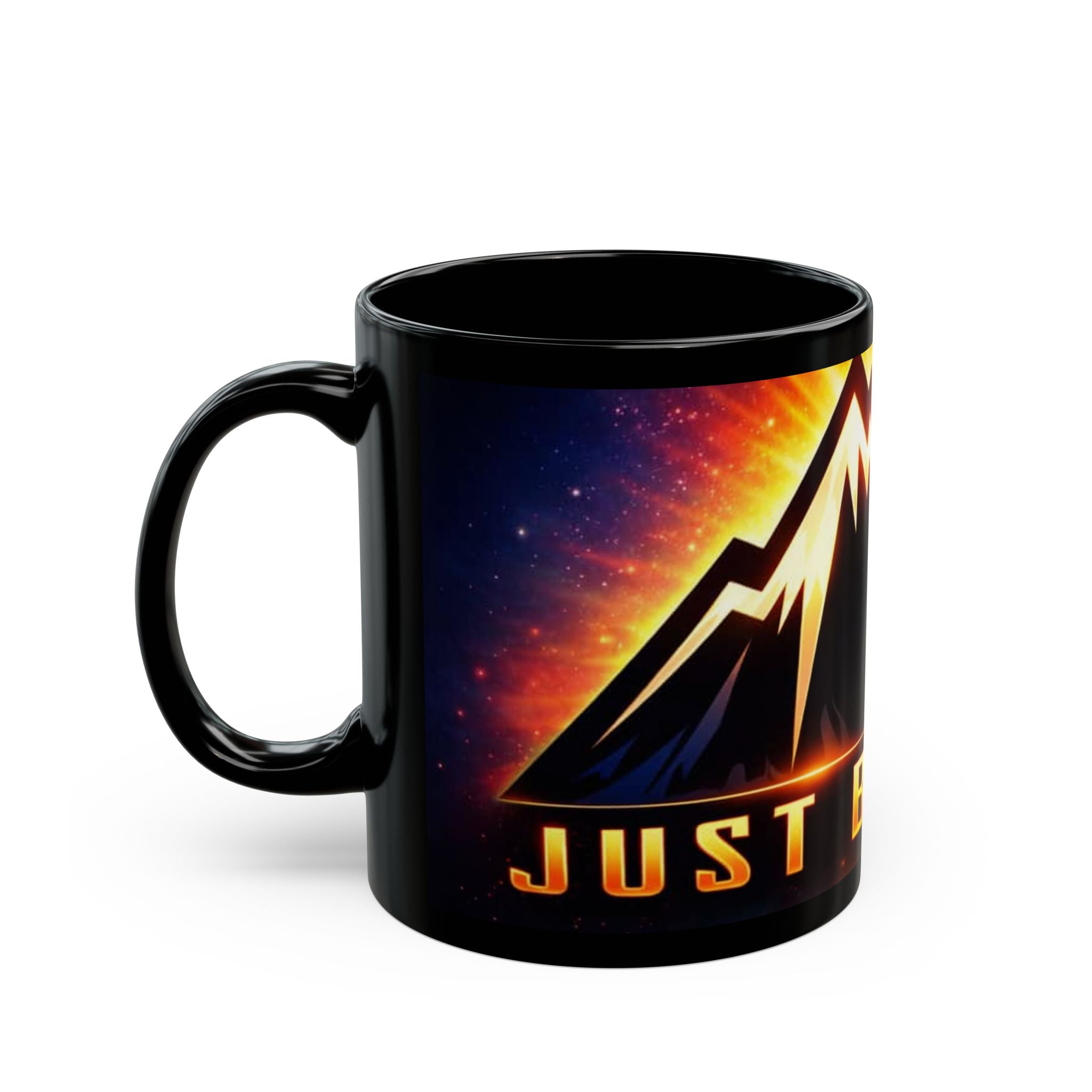 Just Believe Black Mug — Inspirational 11oz & 15oz Coffee Cup