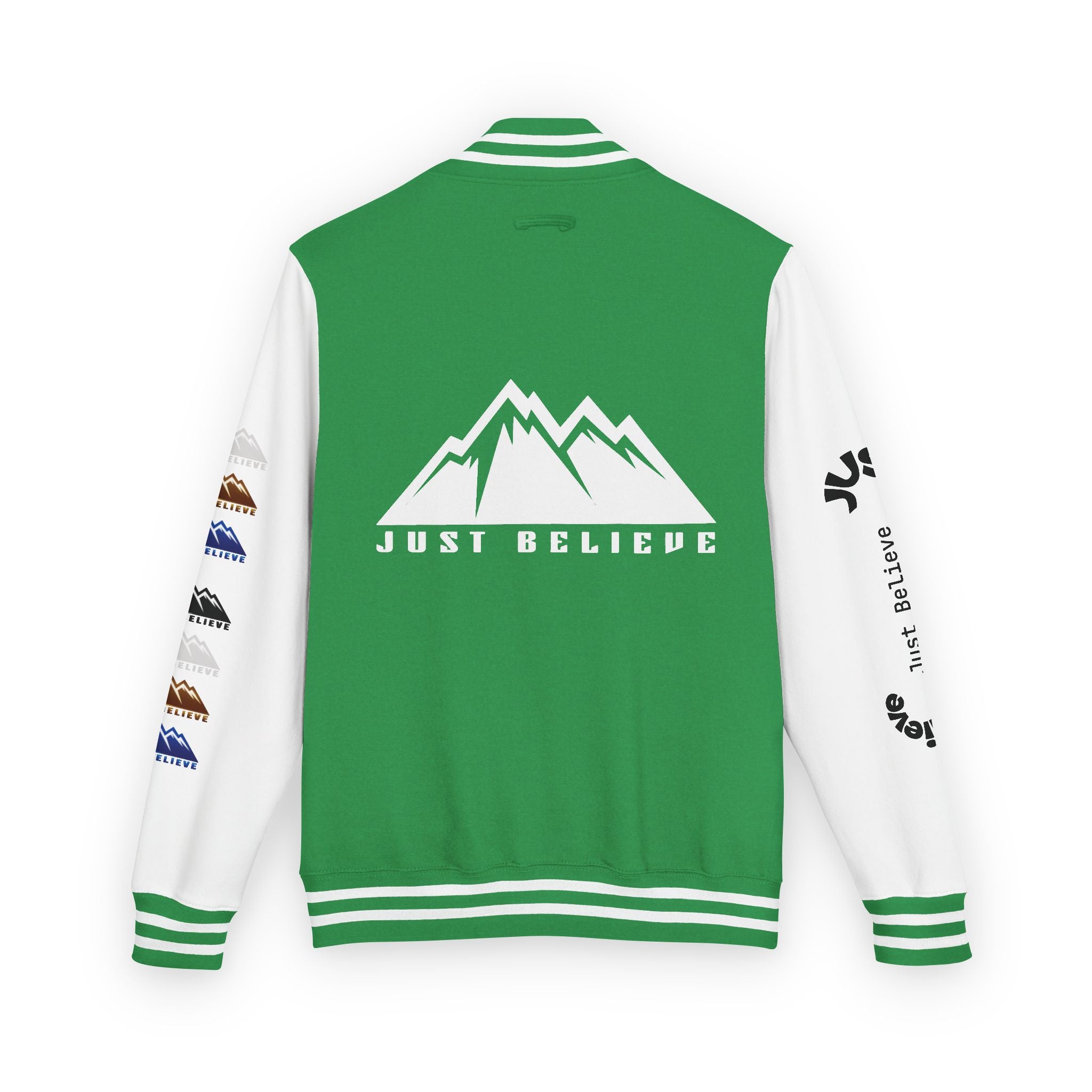 Just Believe Mountain Letterman Jacket