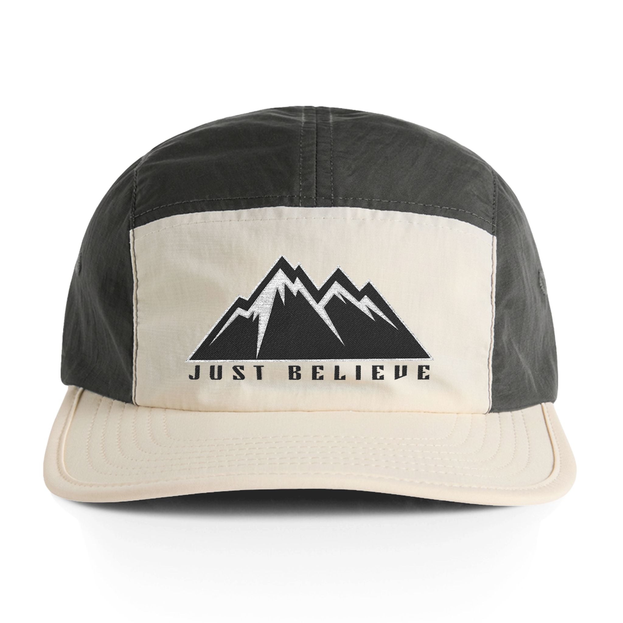 Just Believe Embroidered Mountain Nylon Cap