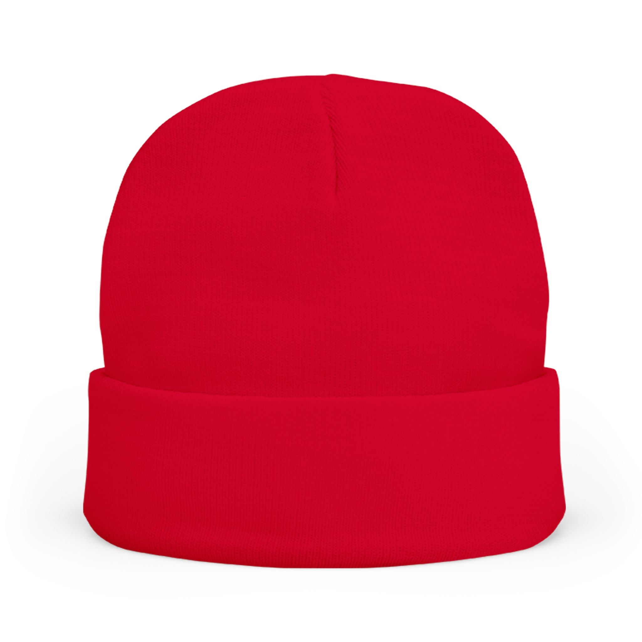 Beanie — Embroidered Mountain "Just Believe" Knit Cap