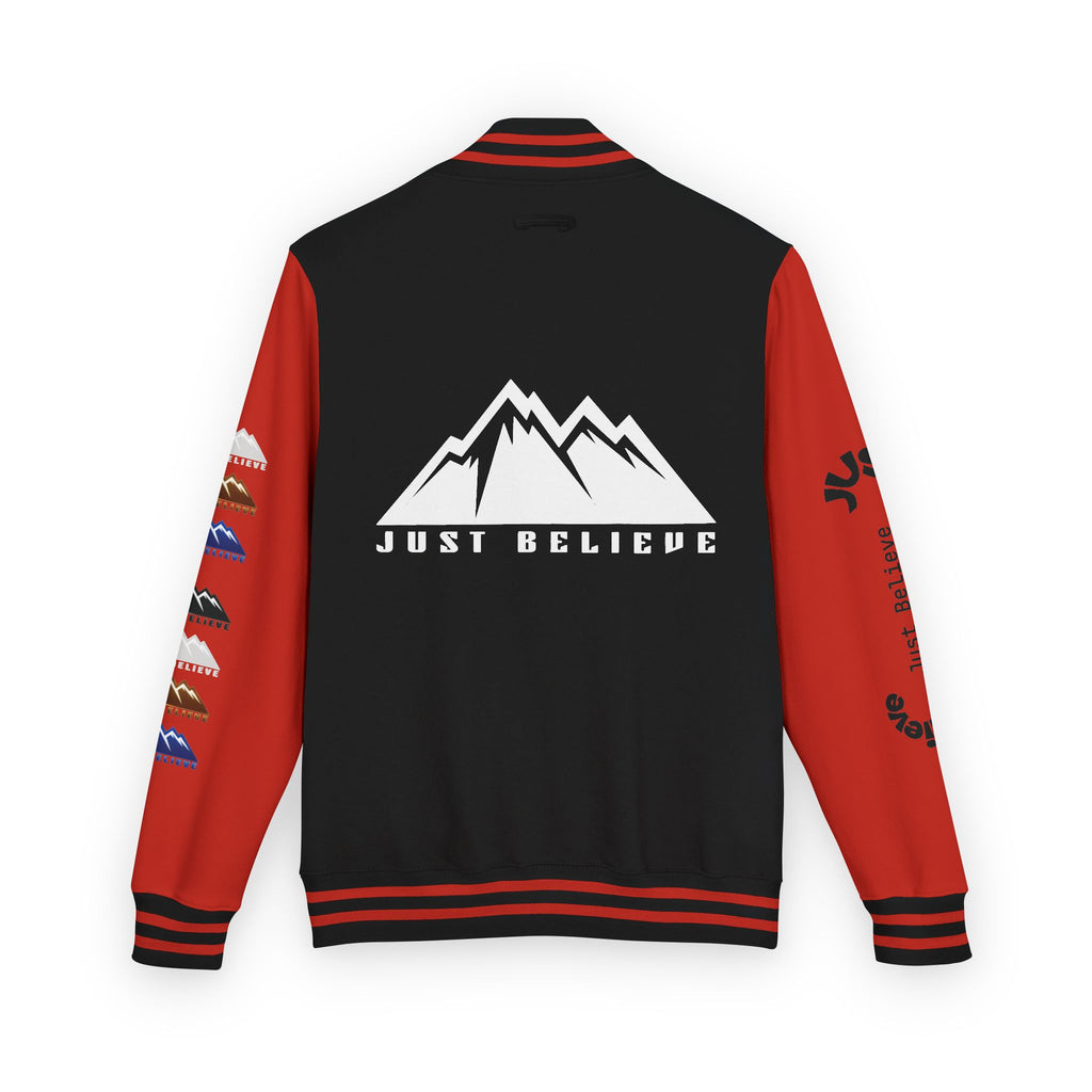 Just Believe Mountain Letterman Jacket