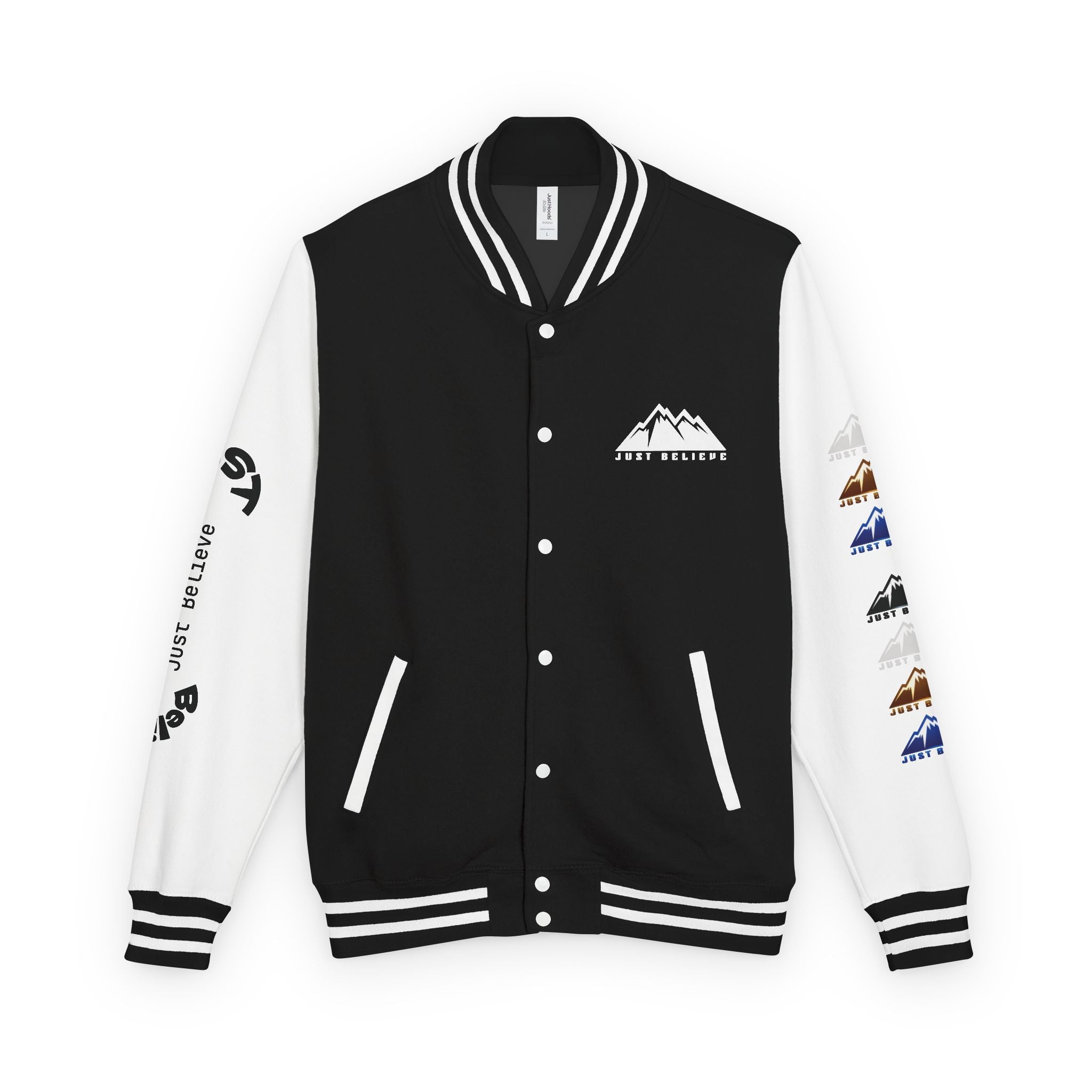 Just Believe Mountain Letterman Jacket