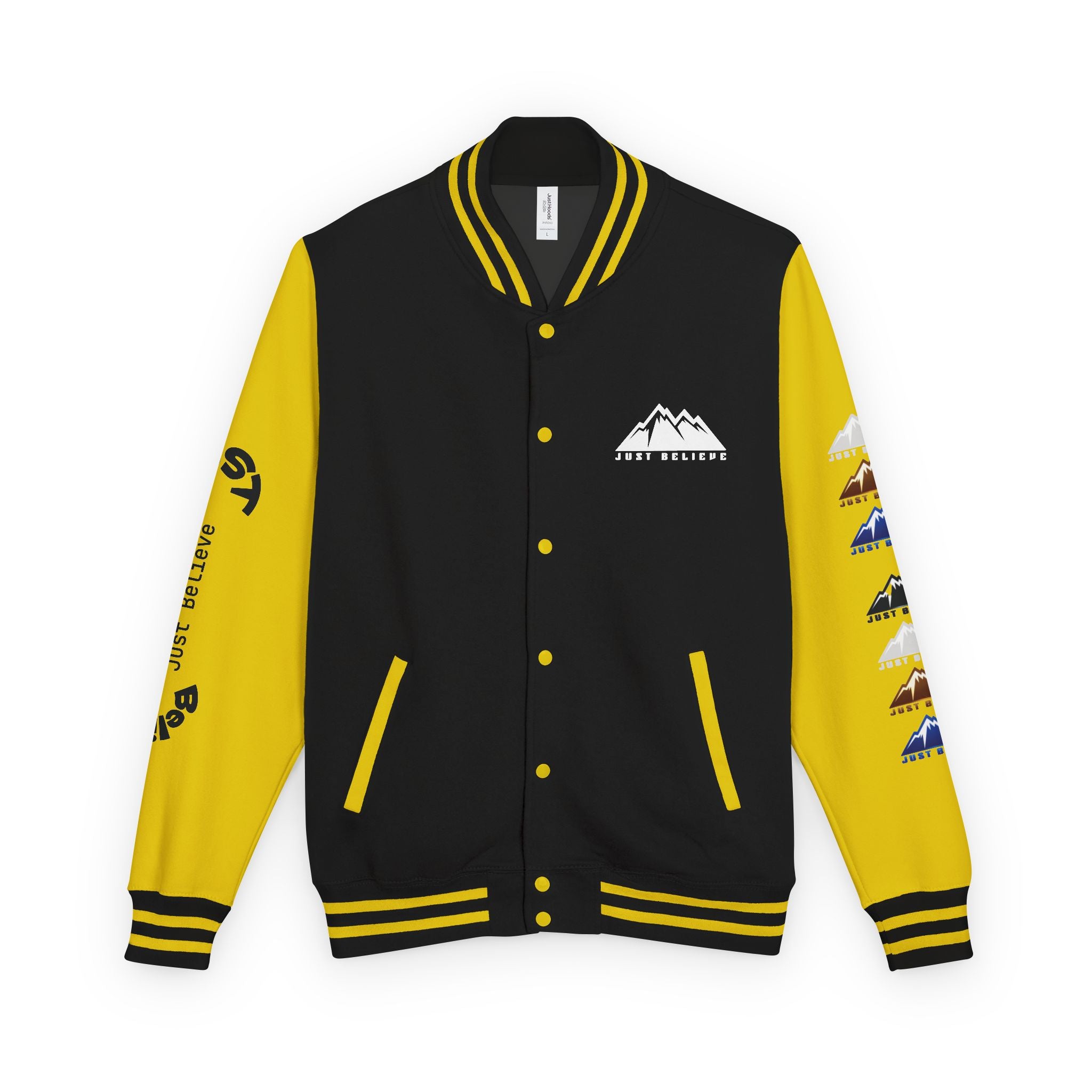 Just Believe Mountain Letterman Jacket