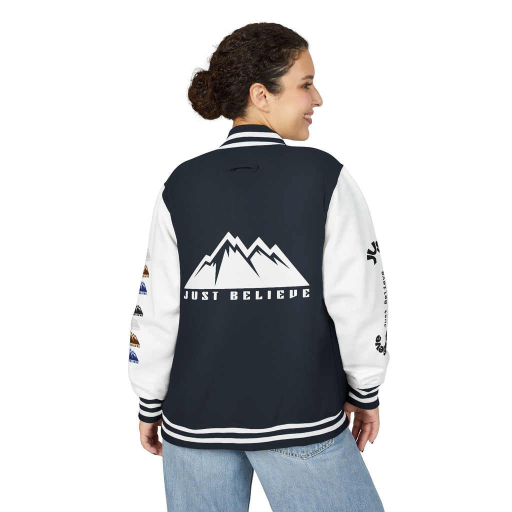 Just Believe Mountain Letterman Jacket