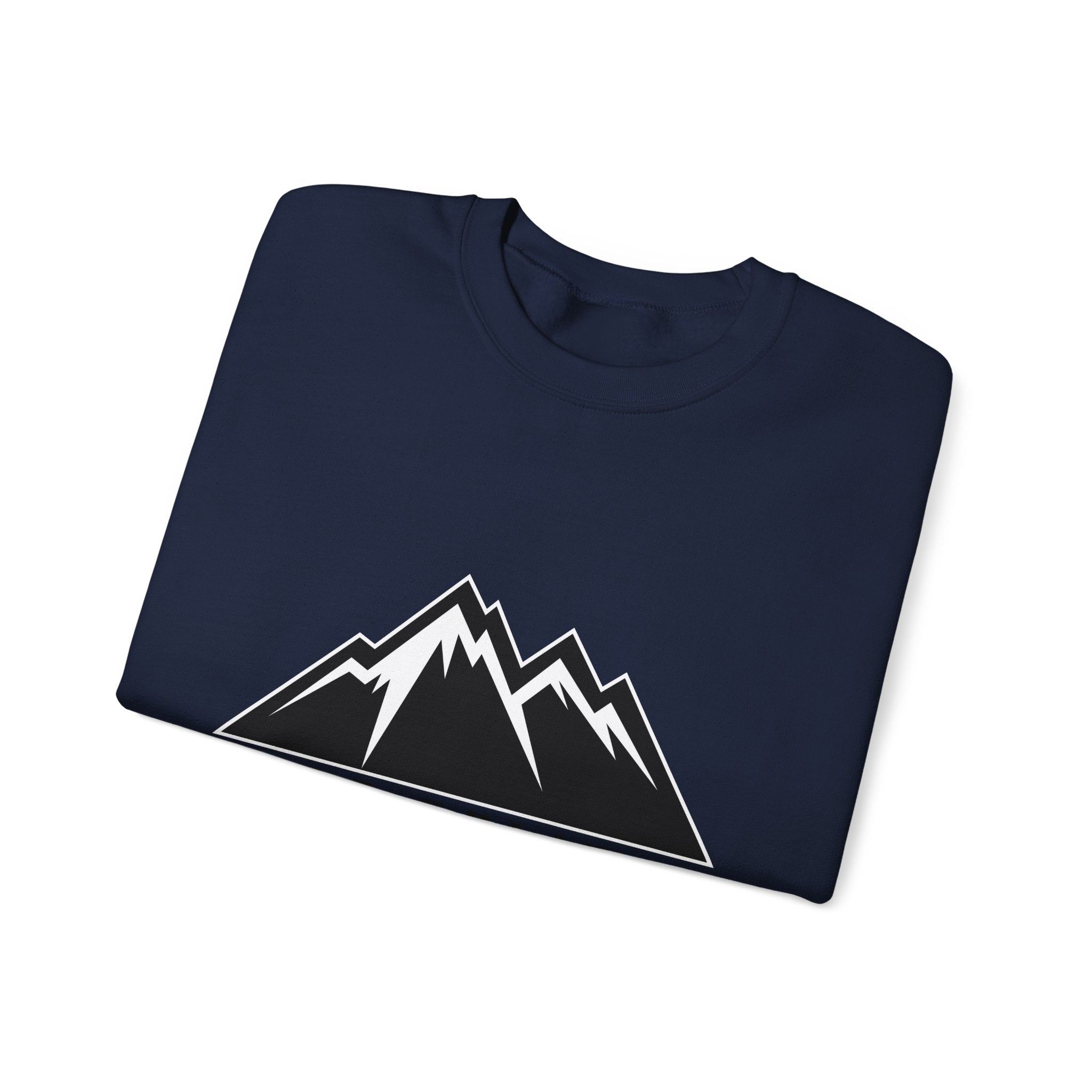 Just Believe Mountain Crewneck Sweatshirt — Inspirational Outdoor Graphic Sweatshirt