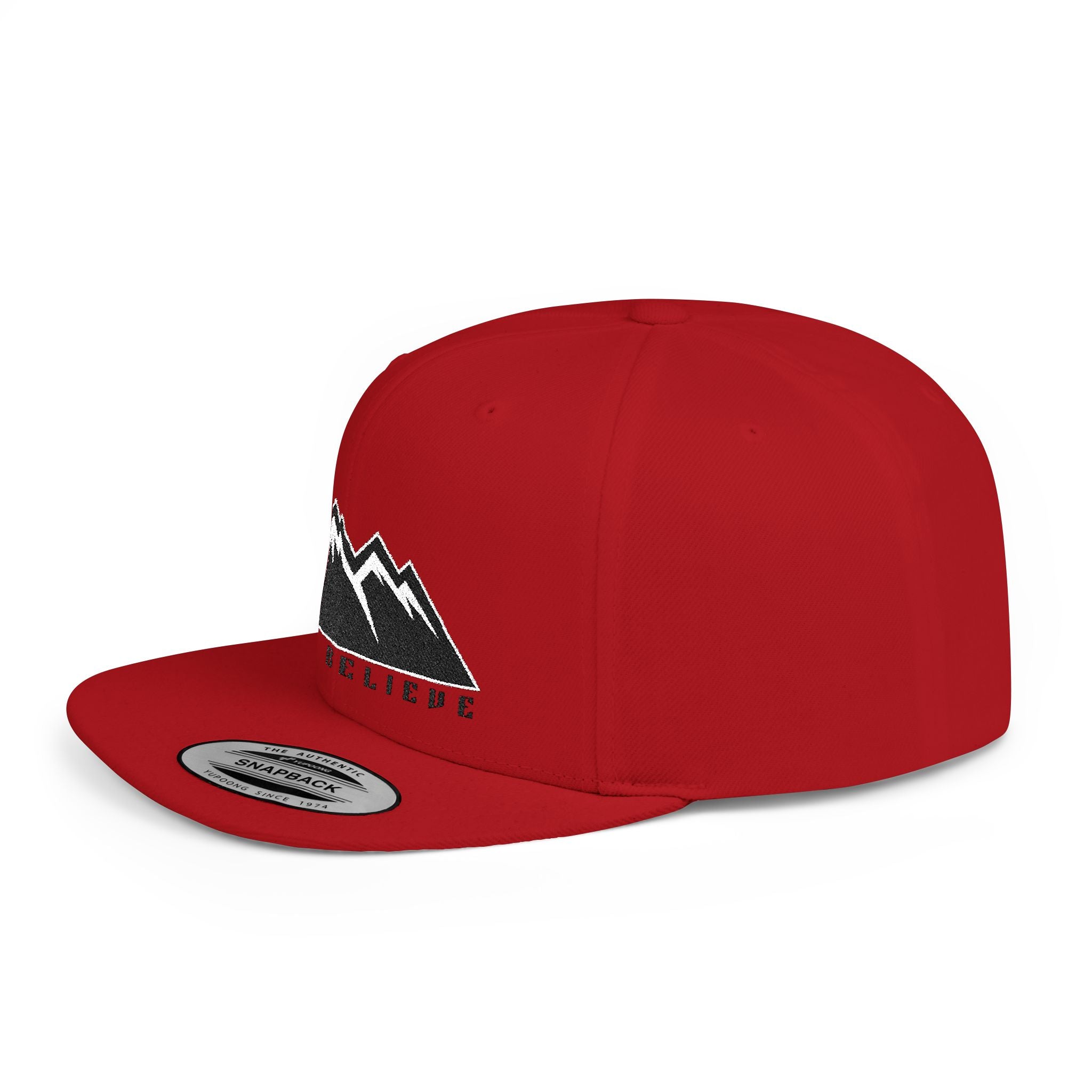 'Just Believe' Snapback Hat – Embroidered Flat Bill Cap