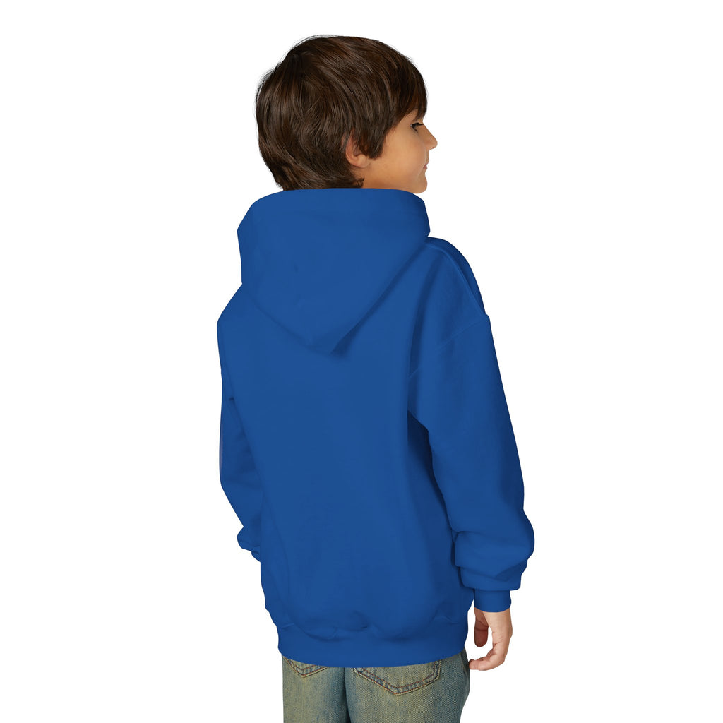 Youth Hoodie - Mountain Logo "Just Breathe" Minimal Outdoor Pullover
