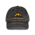 Just Believe Embroidered Vintage Mountain Cap — Red Dad Hat