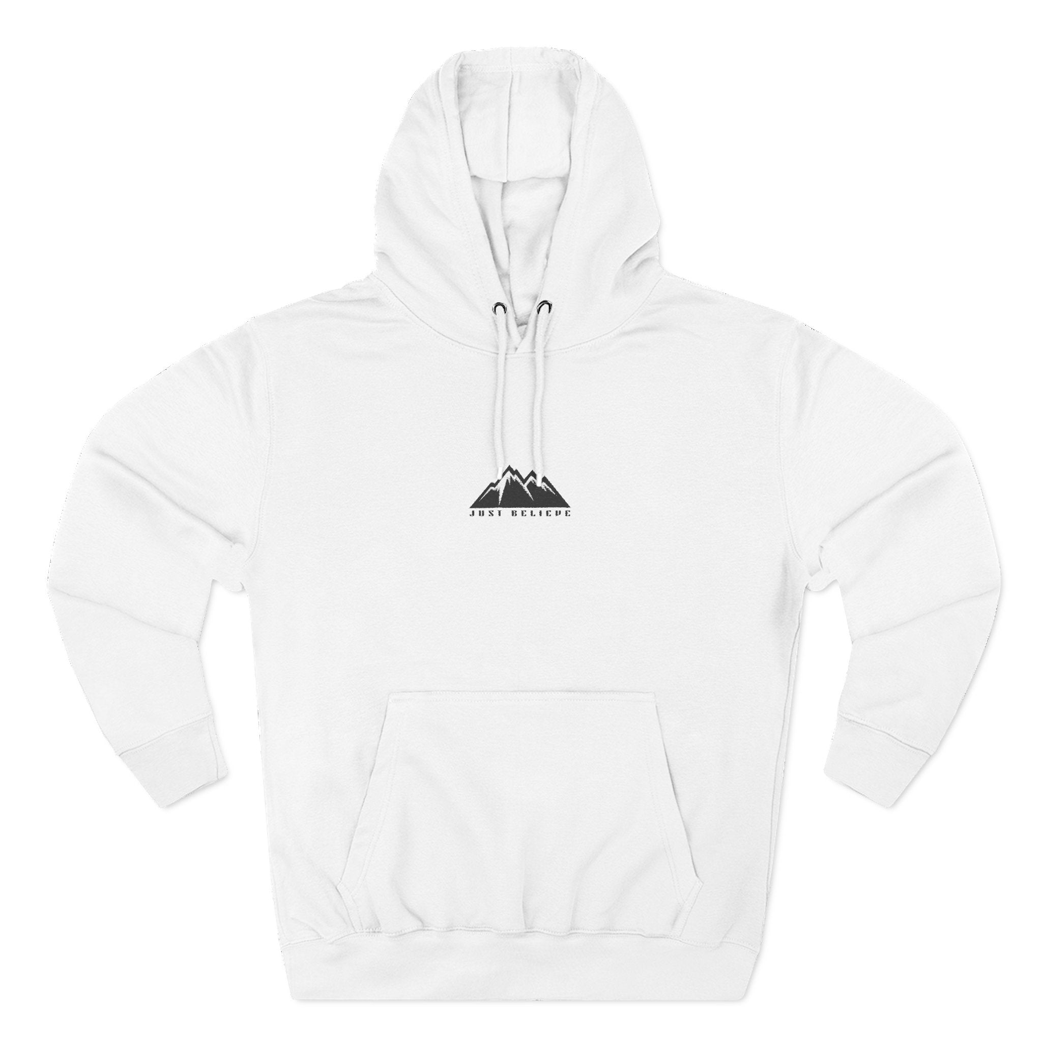 Just Believe Fleece Hoodie — Three-Panel Cozy Pullover