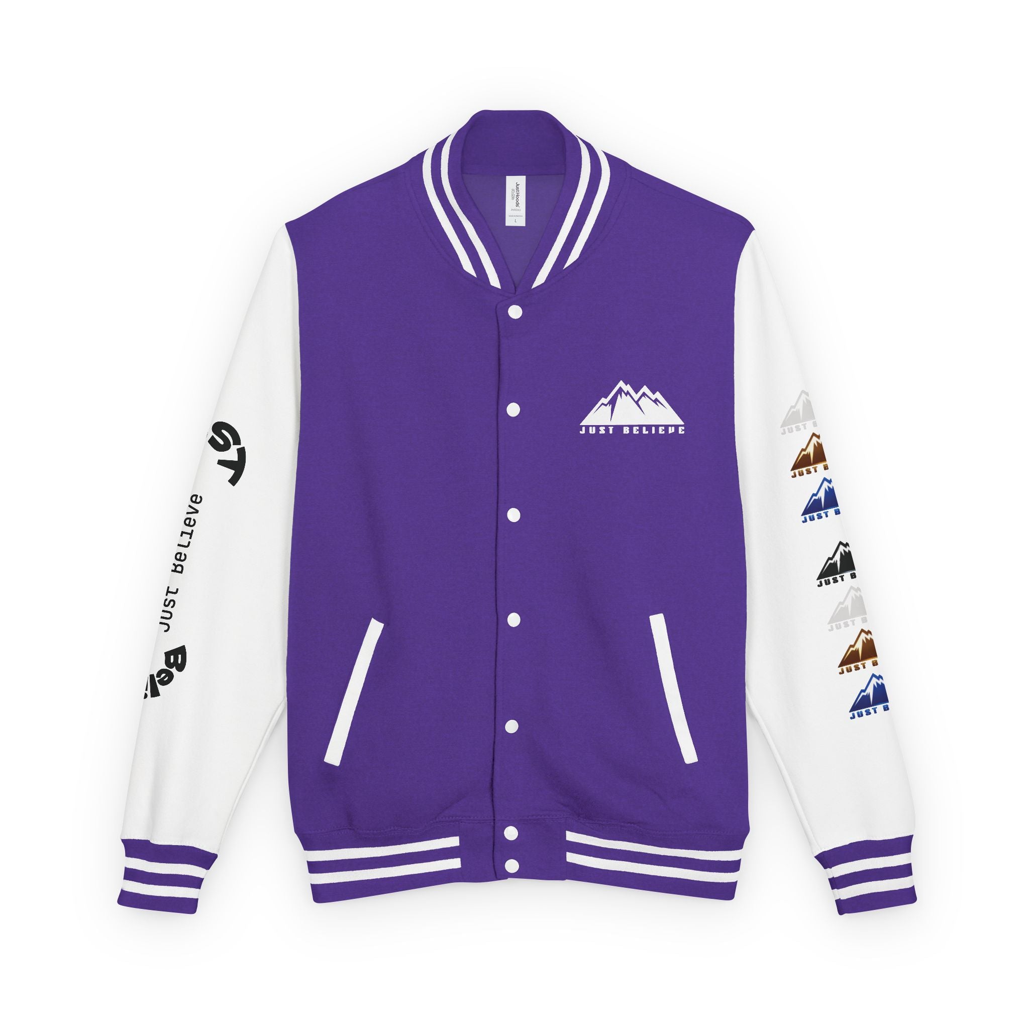 Just Believe Mountain Letterman Jacket