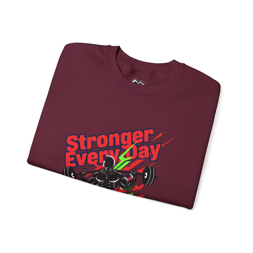 Just Believe Stronger Every Day Sweatshirt | gym motivation, active wear