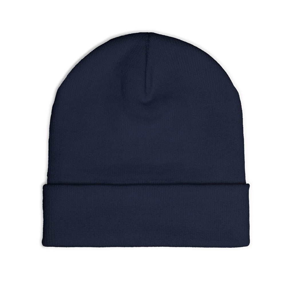 Beanie — Embroidered Mountain "Just Believe" Knit Cap