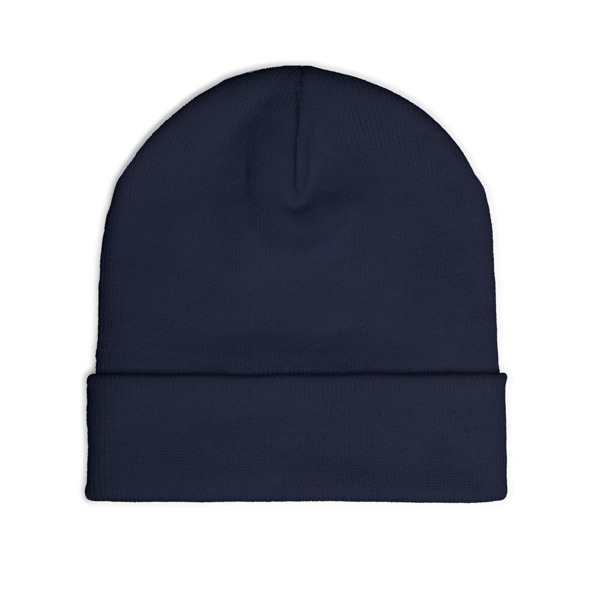Beanie — Embroidered Mountain "Just Believe" Knit Cap
