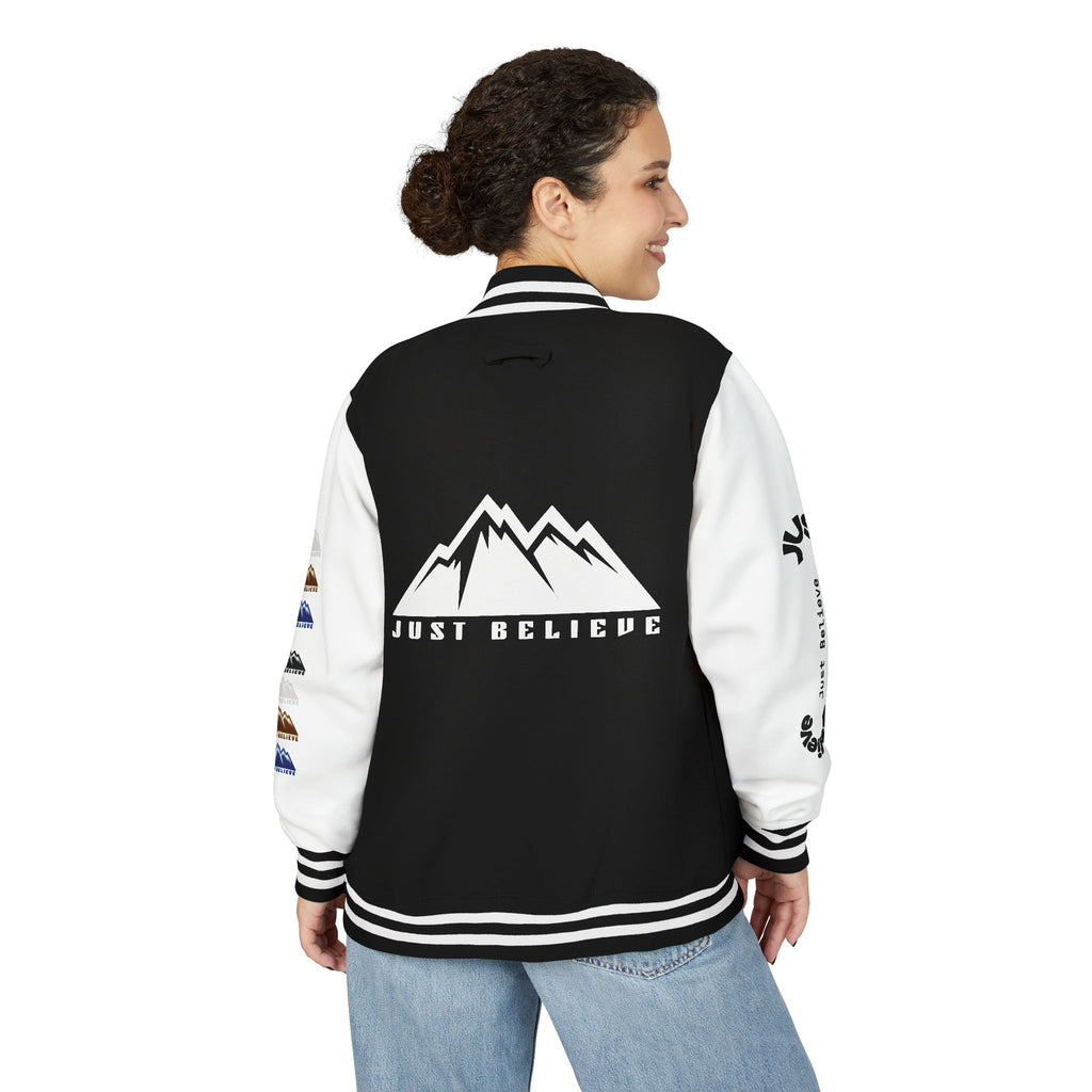 Just Believe Mountain Letterman Jacket