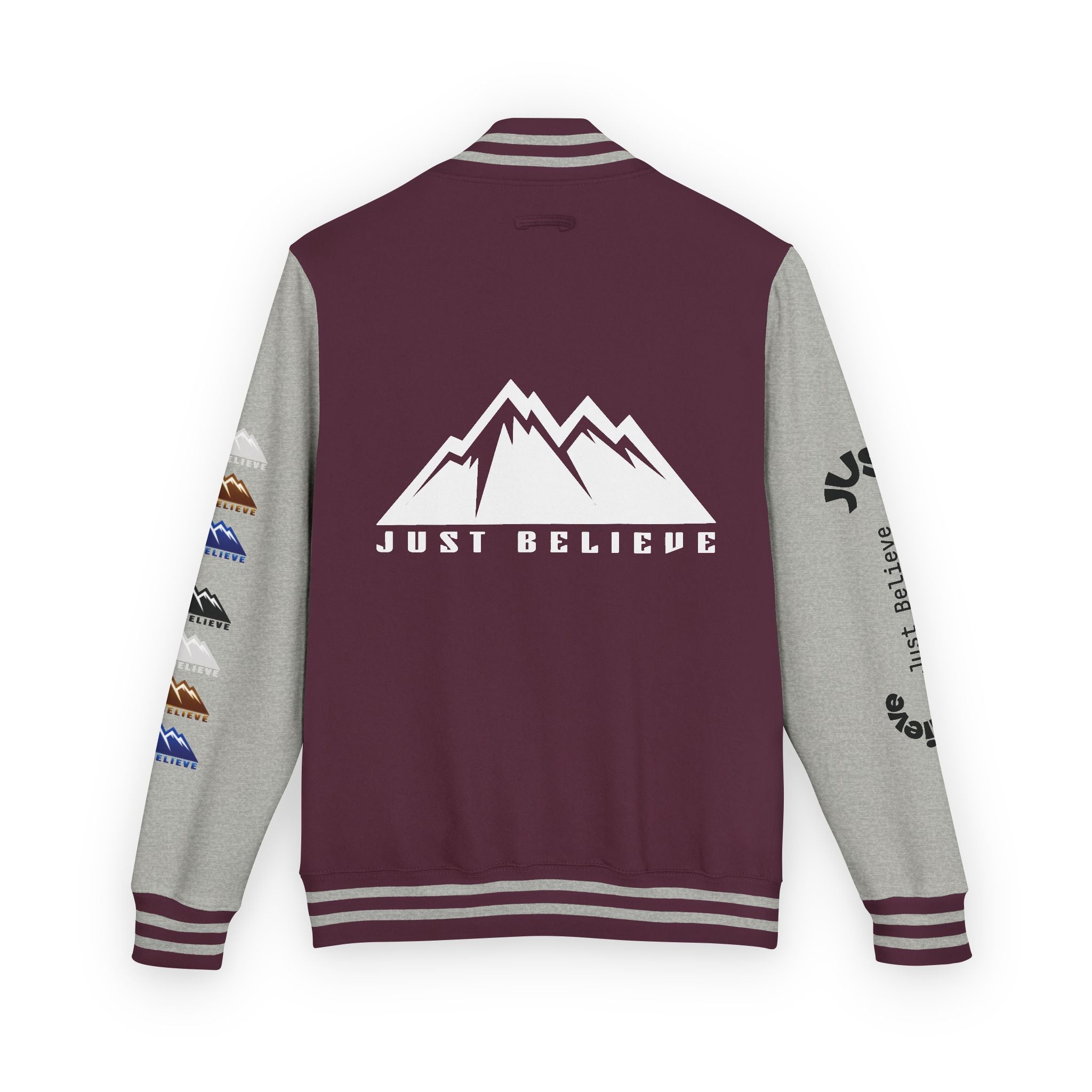 Just Believe Mountain Letterman Jacket