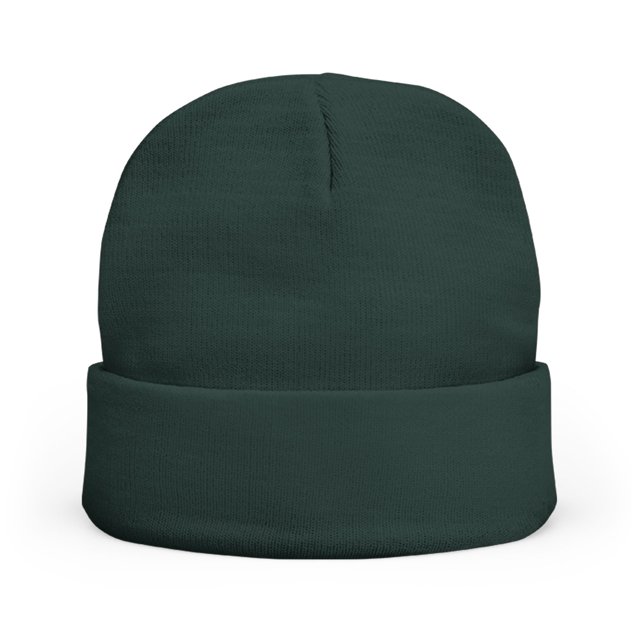 Beanie — Embroidered Mountain "Just Believe" Knit Cap