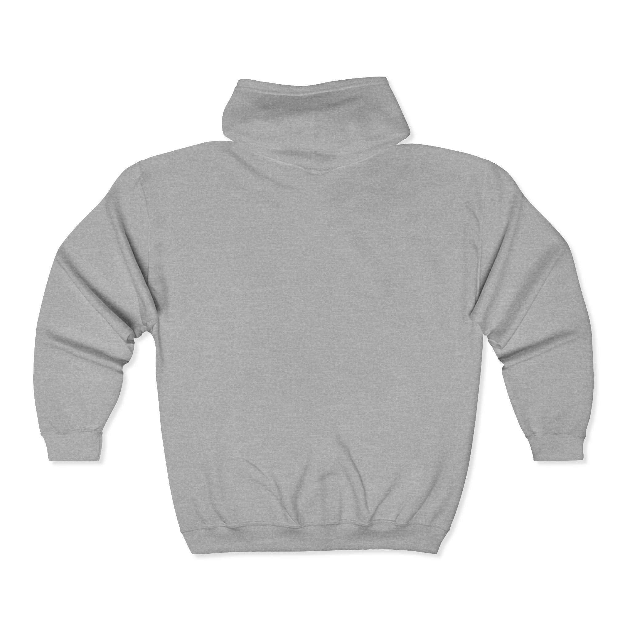 Just Believe Mountain Outline Zip Hoodie — Minimal Mountain Logo Hoodie