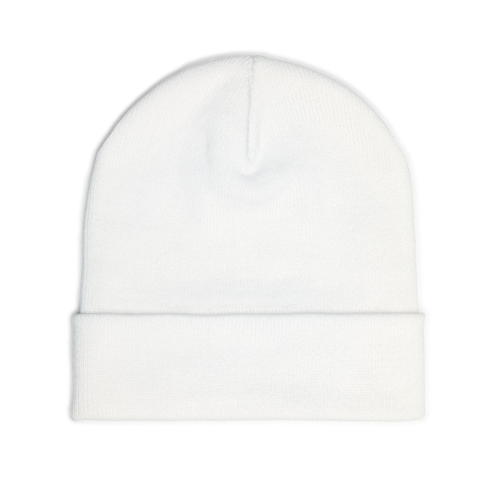 Beanie — Embroidered Mountain "Just Believe" Knit Cap
