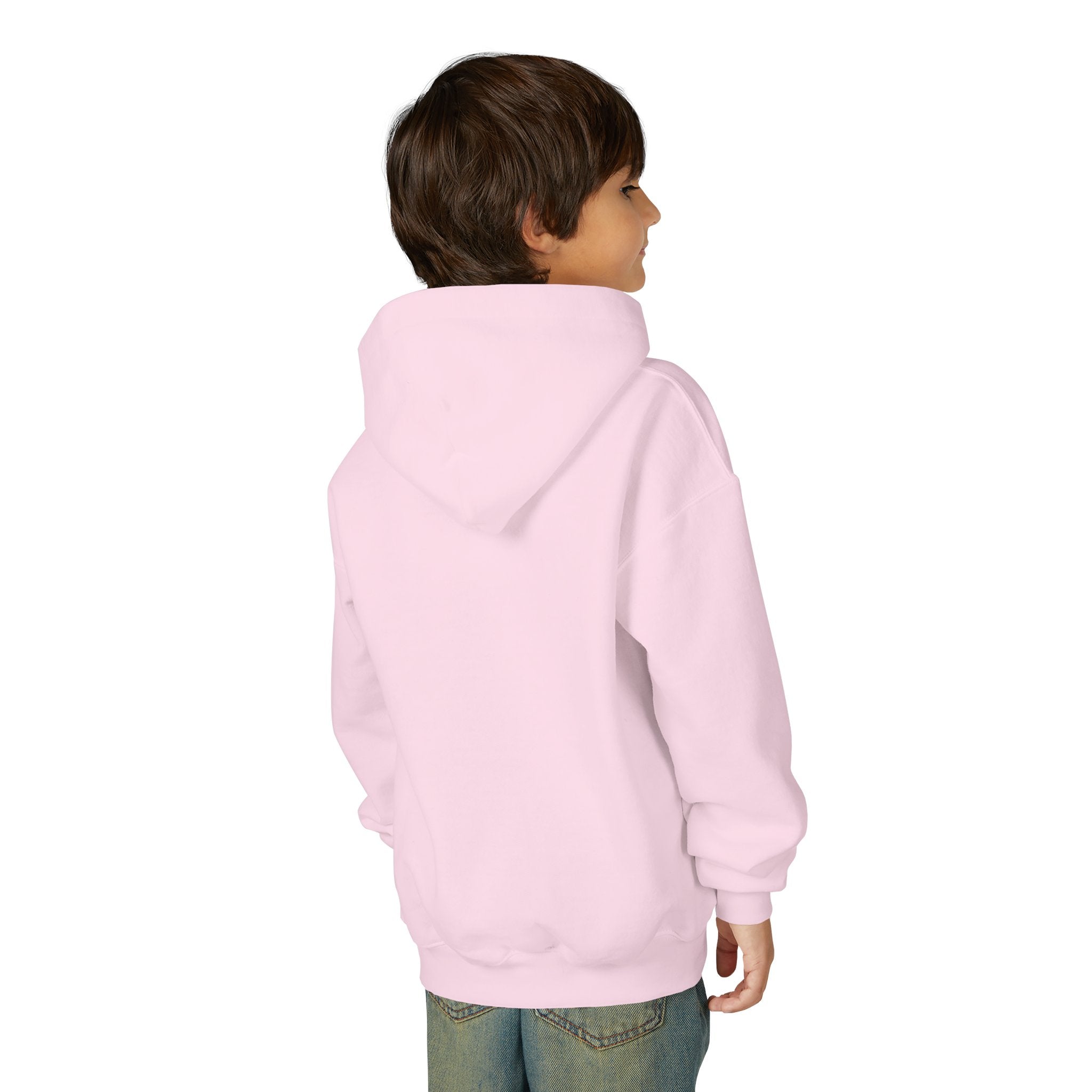 Youth Hoodie - Mountain Logo "Just Breathe" Minimal Outdoor Pullover