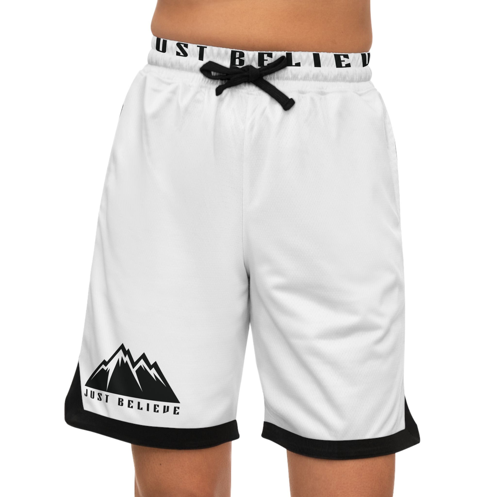 Basketball Shorts — 'Just Believe' Mountain Performance Rib Shorts