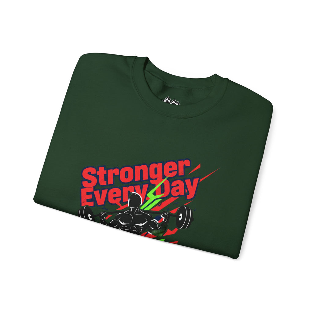 Just Believe Stronger Every Day Sweatshirt | gym motivation, active wear